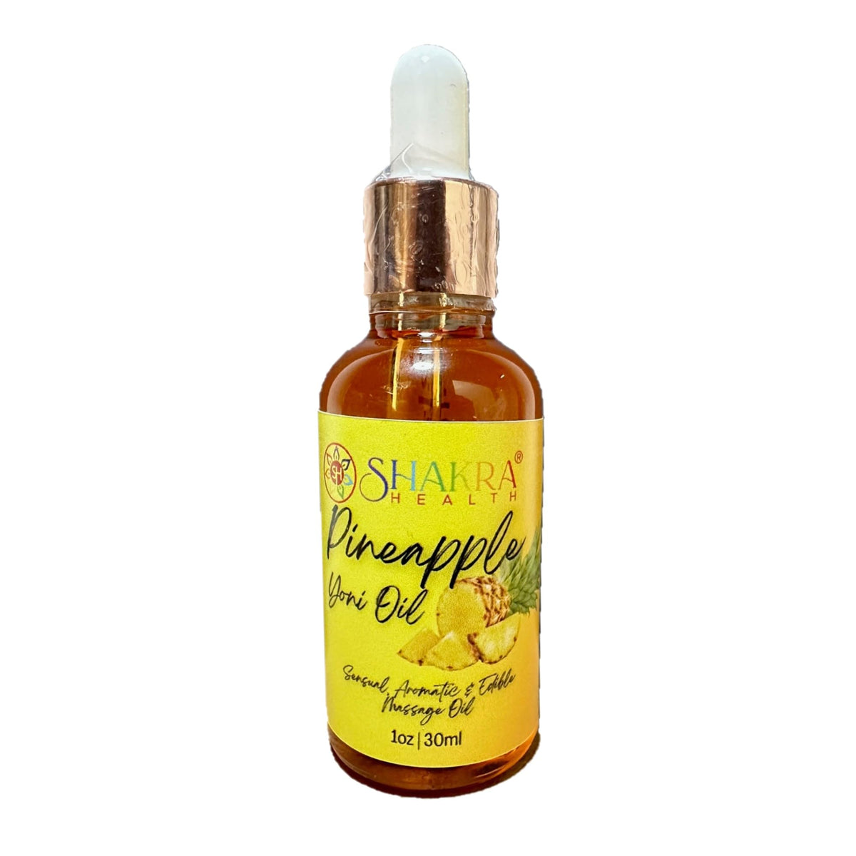 SH SHAKRA HEALTH Yoni Oil Pineapple (30ml) - Non-Greasy, Non-Sticky Moisturizer for Smooth, Hydrated Skin. Vegan & Organic Formula