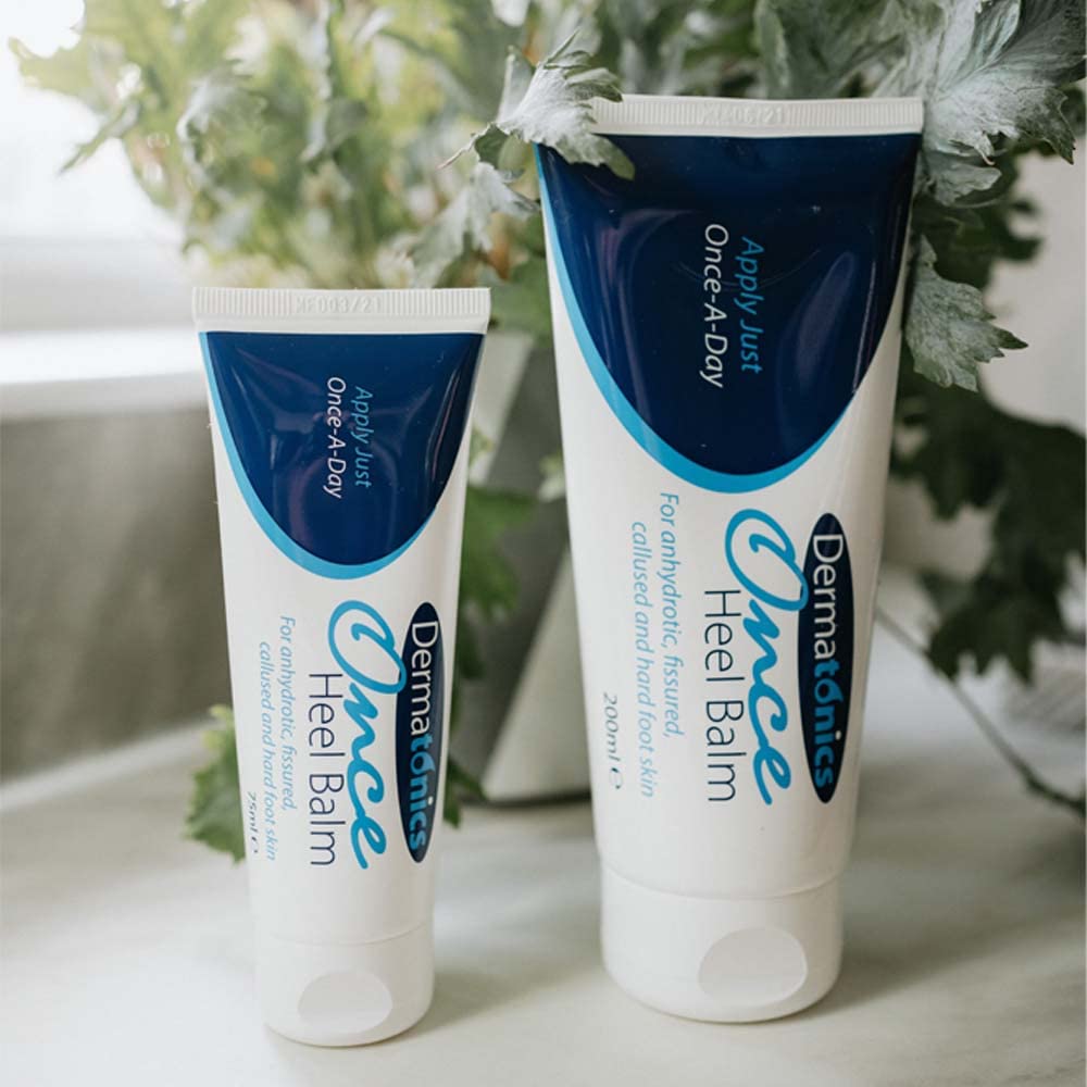 Dermatonics Once Heel Balm - Long-lasting Relief for Rough, Dry, and Callused Heels and Feet | Paraben-free and Clinicaly Proven | Visible Result in 8 Days | 200 ml