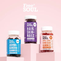 Free Soul Biotin Hair Supplement – Hair, Skin, & Nails Gummies – Delicious Chewable Hair Skin and Nails Vitamins – Biotin Enhanced with Vitamins B6, B12, Zinc, Selenium, E, A, C & D – 60 Gummies