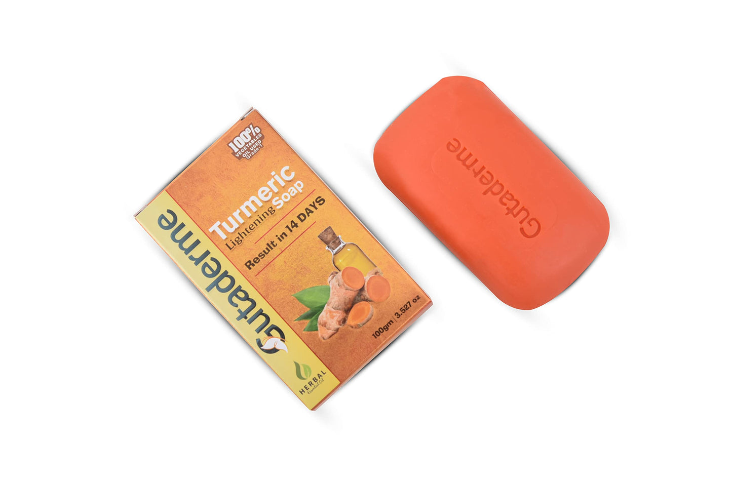 Turmeric Skin Brightening Soap - Natural Beauty Soap Bar for Acne, Dark Spots, Hyperpigmentation, Smooth Skin β Anti-Aging and Moisturizing Face Soap - Radiant Glow in 14 Days