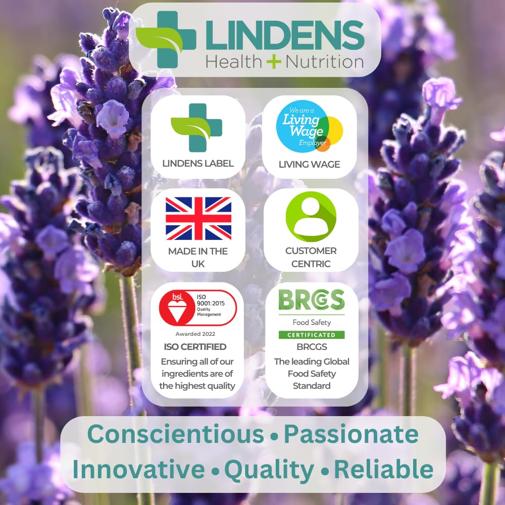 Lindens - Biotin 10,000mcg, 90 Tablets - Maintenance of Normal Hair, Skin & Nail, Normal Metabolism - Ultra-Potent 20000% NRV Strength - UK Made, Letterbox Friendly