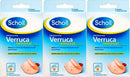 Scholl Verruca Removal Plasters 15 Plasters x 3 Packs