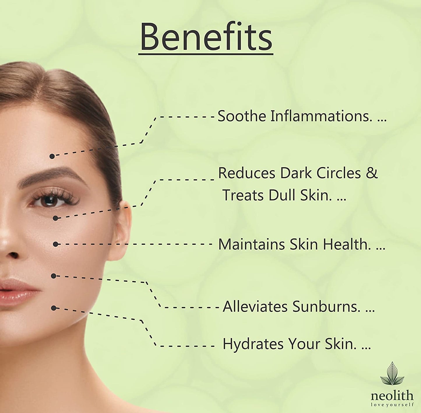 Neolith Cucumber Soothing Gel Cream || For Soothing, Glowing, Nourishment, Moisturisation || For Men & Women || 50 ML