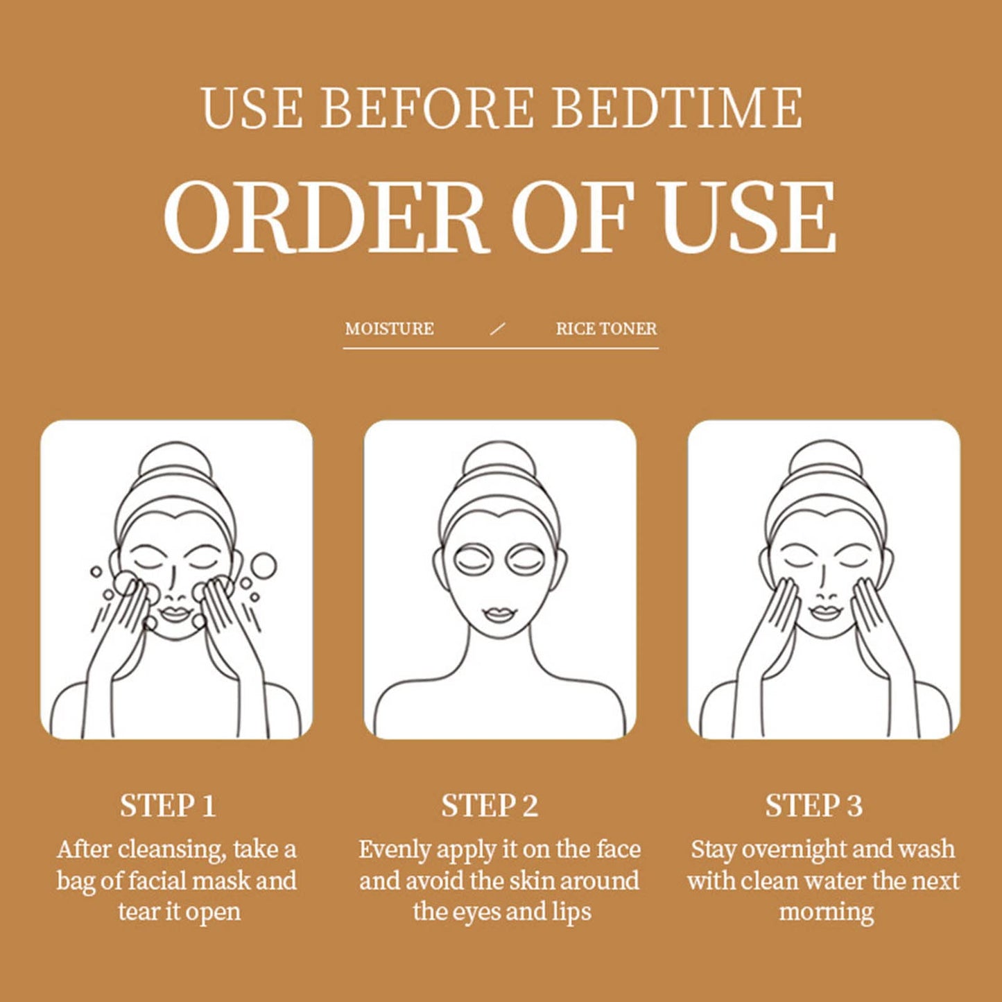 20pcs Rice Raw Pulp Sleep Mask Hydrating Moisturising Soothing Glowing Skin Portable Wash-Free Sleeping Mask Rice Mask for More Youthful and Radiant Skin