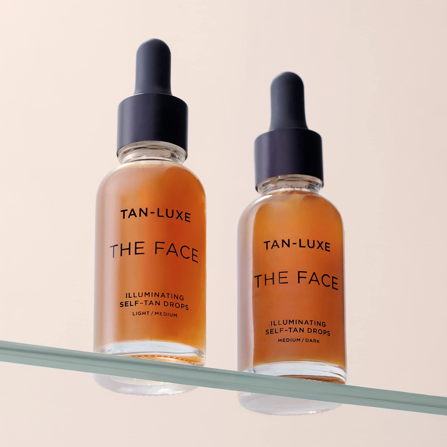Tan Luxe THE FACE Self Tanning Drops, Medium (10 ml) Add to Skin Care for Custom Face Tan, Cruelty Free & Vegan