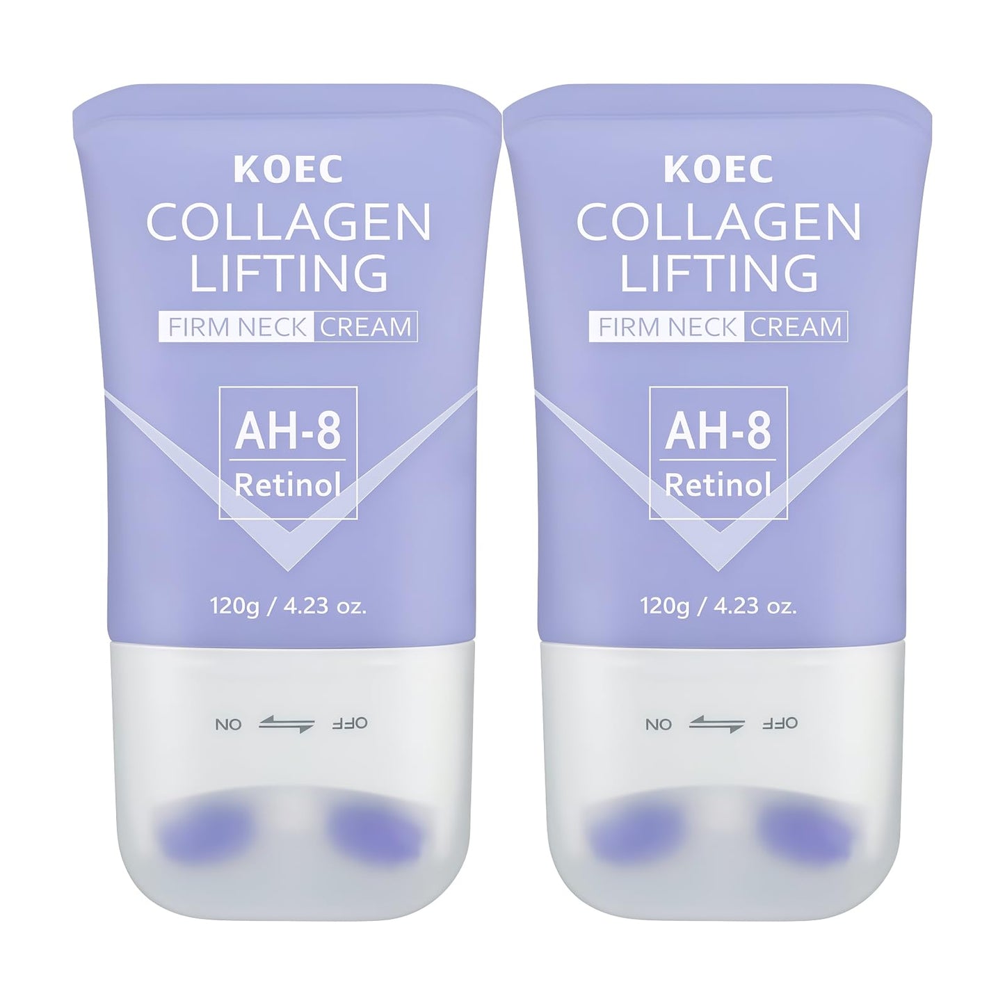 TMYIOYC ANGEL SILK AH-8 Collagen Neck Firming Cream - Best for Tightening Sagging Skin, Neck Cream for Sagging and Tighten, Retinol Neck Tightening Cream with Roller, Tighten and Lift Neck Cream 2pcs