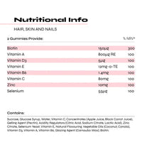 Hair, Skin & Nails Vitamin Gummies by Known | 60 Two-a-Day Vitamin Gummies (One Month’s Supply) | Natural Botanical Extract | for Healthy Hair, Skin & Nails | Strawberry Flavoured Gummies (Pack of 1)