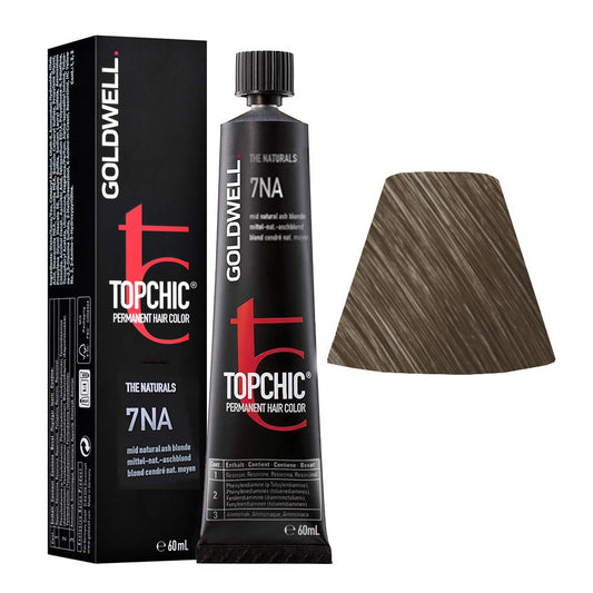 GOLDWELL Goldwell Topchic TB Permanent Hair Colour, 7Na Mid Natural Ash Blonde, 60 ml