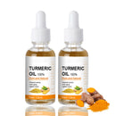 Turmeric Oil - Dark Spot Remover for Face - Turmeric Dark Spot Corrector Serum Face & Body - Remove Facial Melasma - Anti Aging Brightening Face Serum - Improve Skin Tone Reduces Age Sun Spot(2PCS)