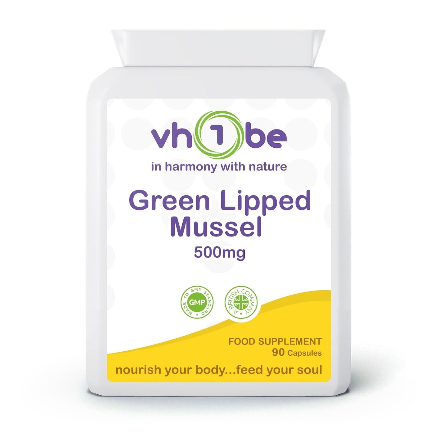 vh1be Green Lipped Mussel 500mg 90 Capsules