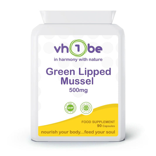 vh1be Green Lipped Mussel 500mg 90 Capsules