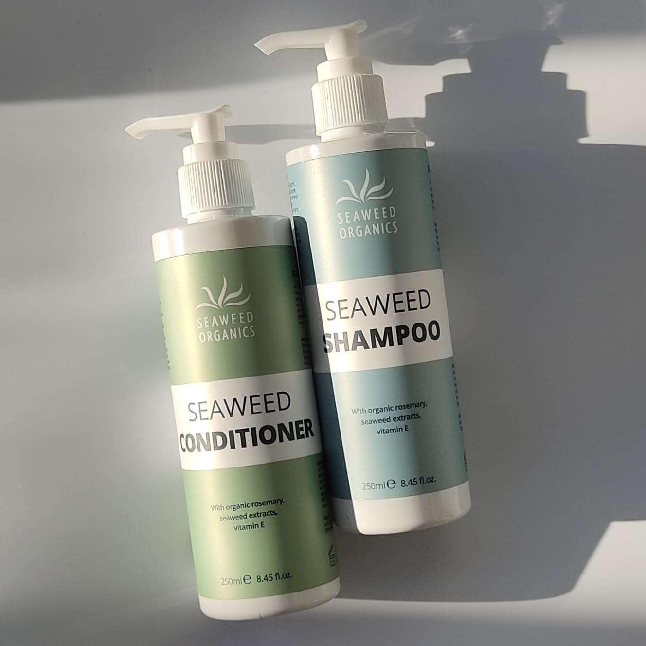 SEAWEED ORGANICS - Seaweed Hair Conditioner, Organic Scottish seaweeds, Rosemary, Vitamin E, No SLS or Parabens, Suitable for Vegans, SCPN in the UK, 250ml, DIANA DRUMMOND