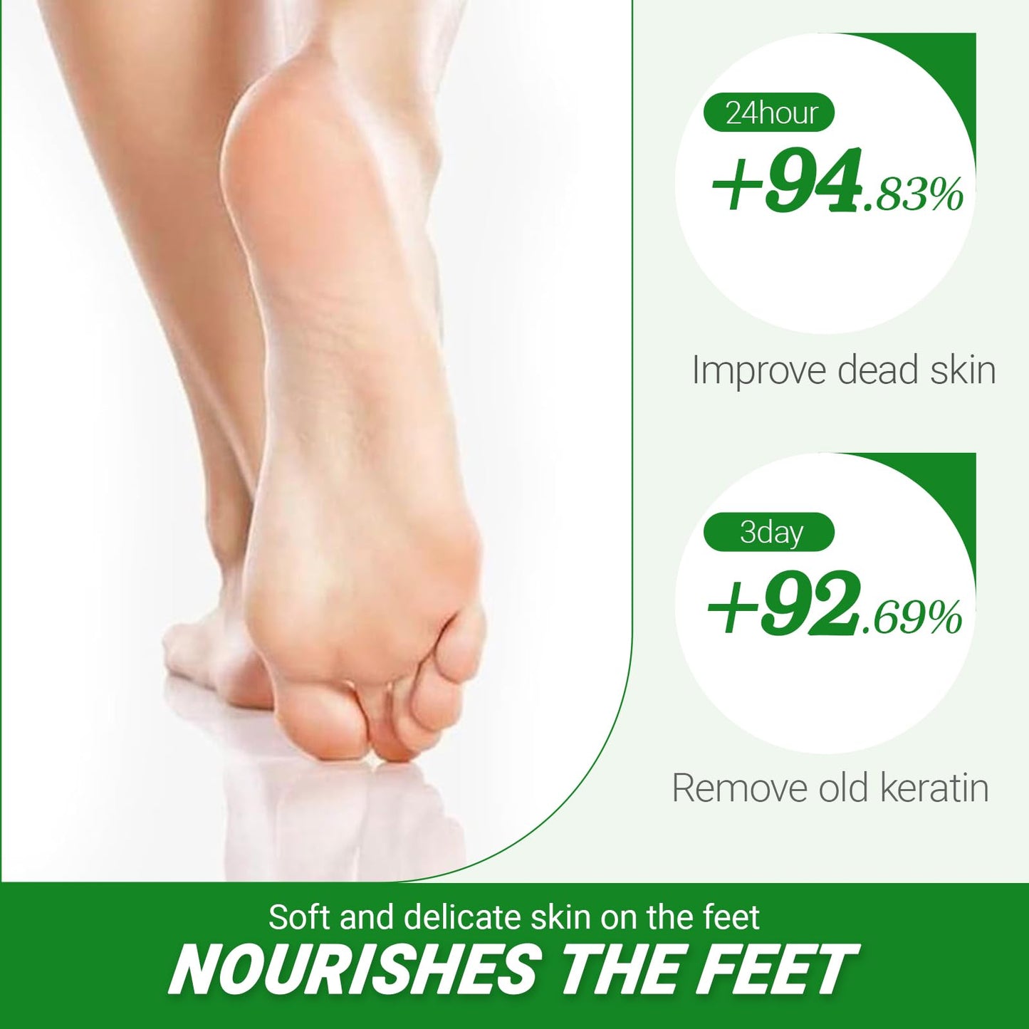 Neyeau 5 Pairs Foot Peel Mask for Hard Skin, Exfoliating Foot Peel Mask, Callus Remover, Aloe Deep Hydration, Nourishing, Repairing, for Daily Foot Care