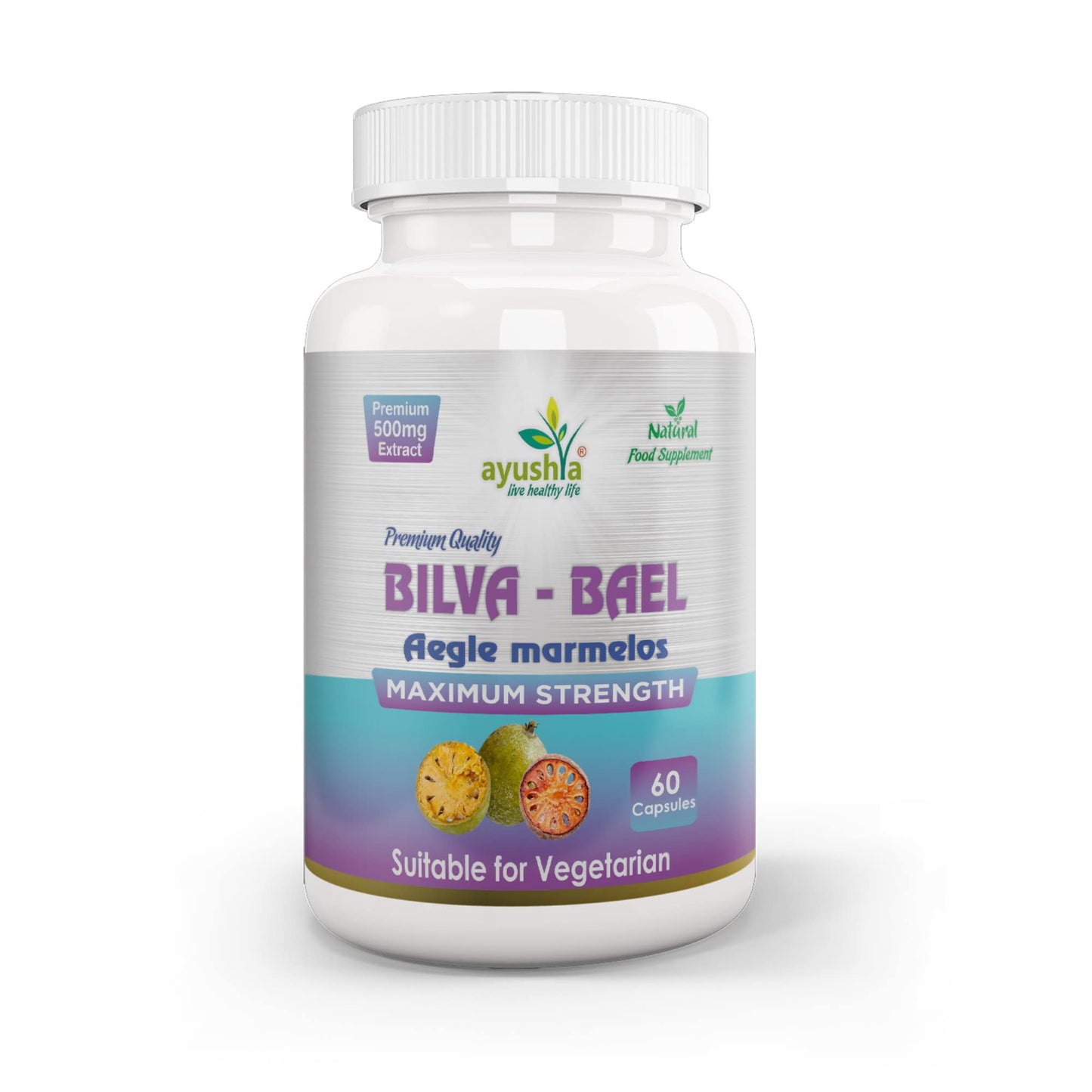 Ayushya Bilva (Bael Leaf) Capsule, 60 Capsules, Natural
