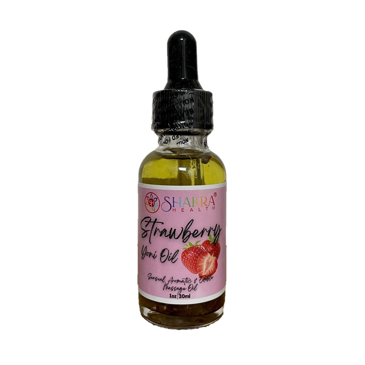 SH SHAKRA HEALTH Yoni Oil Strawberry 30ml Body Massage Oil: Moisturise & Soothe Dryness, Relax & Balance PH Levels. Unisex Fresh Smell & Hygiene. Vegan & Organic