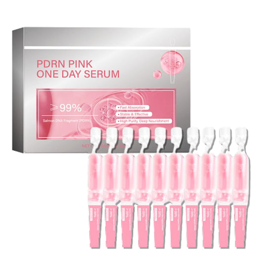 Lumiter PDRN Pink One Day Serum, PDRN Intensive Ampoule, Dark Spot Correcting Glow Serum, Improves Skin Radiance, Korean Skin Care, 1.5ml*10pcs Single-Use