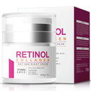 EliiSkinn Advanced Retinol Collagen Cream for Face - Anti-Aging & Anti-Wrinkle Cream with 24-Hour Facial Care, Lifting, Firming, Reduce Fine Lines, Suitable For Most Skin Types, 50g