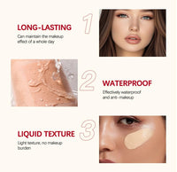 Siyinzu 4 In 1 Foundation Liquid,4 In 1 Moisturizing Full Coverage Liquid Foundation,Sunscreen Serum Spf 50 Founda/tion,Anti-Aging Face Foundations,Foundatio/n For Mature Skin,Color Changing Foundatio/n