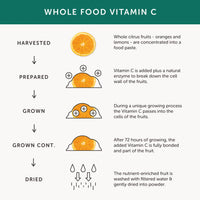 Vitamin C – Together Health – with Organic Citrus Fruits – Gentle & Easily Absorbed – Includes Naturally Occurring Bioflavonoids – Vegan Friendly – Made in The UK – Pack of 3-90 Vegecaps