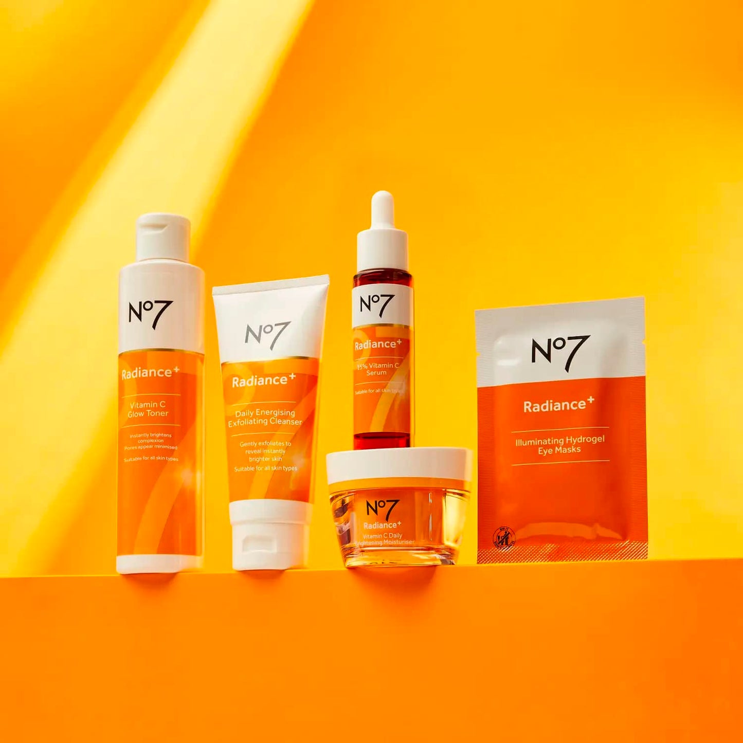 No7 Radiance+ Illuminating Hydrogel Eye Masks Pack 5x3g
