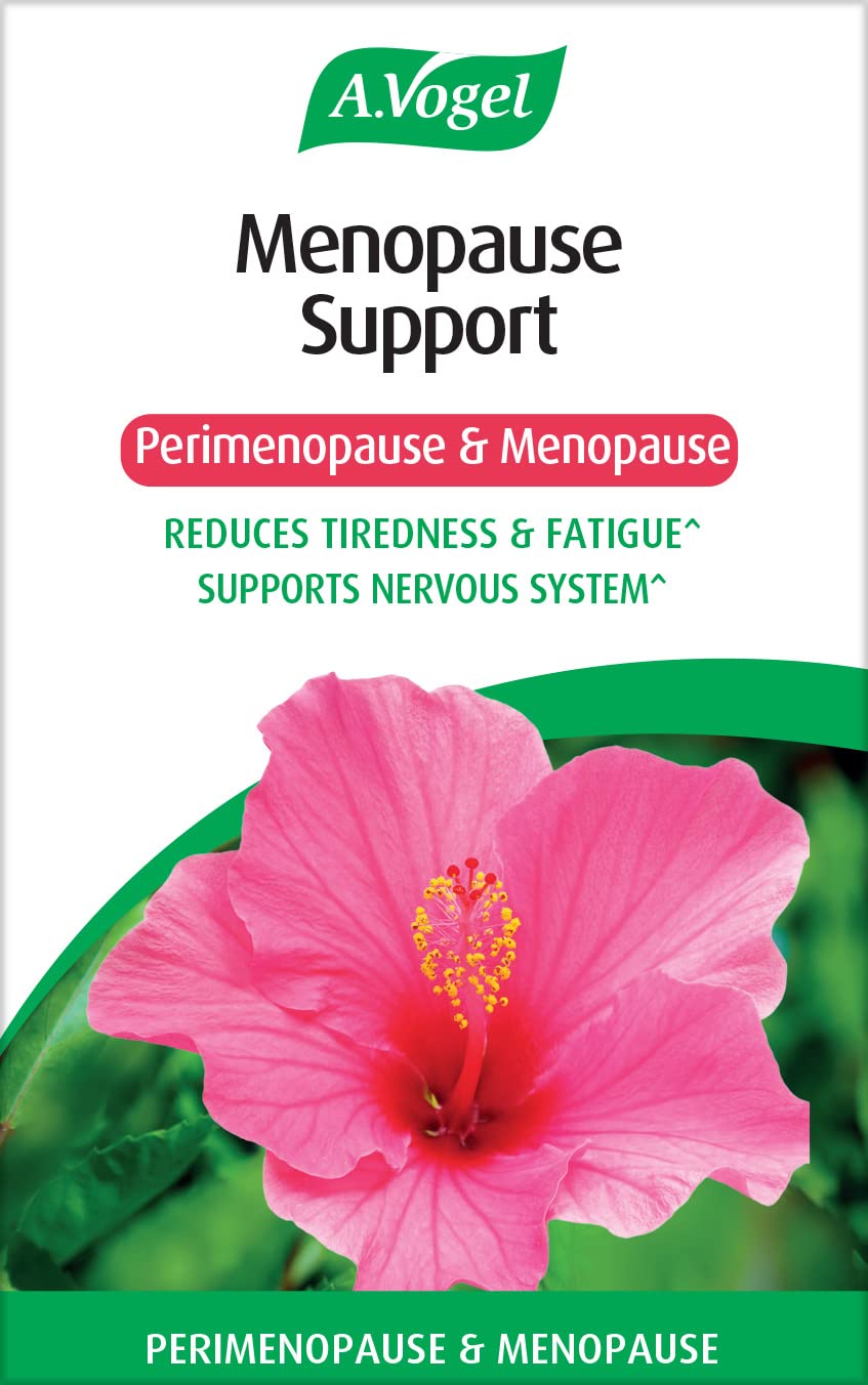 A.Vogel Menopause Support | for Perimenopause, Menopause & Postmenopause Symptoms | Menopause Supplement with Soy Isoflavones, Magnesium & Hibiscus | 30 Tablets