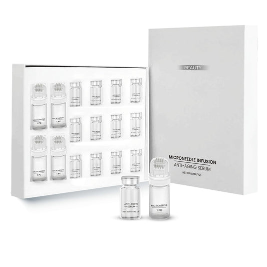BloomBelle Micro Infusion Facial System, Hyaluronic Acid Microneedling Serum Rejuvenates, Anti-Aging Serum Set, Reduces Wrinkles, Micro Infusion System Enhances Elasticity, Deep Hydration for All Skins