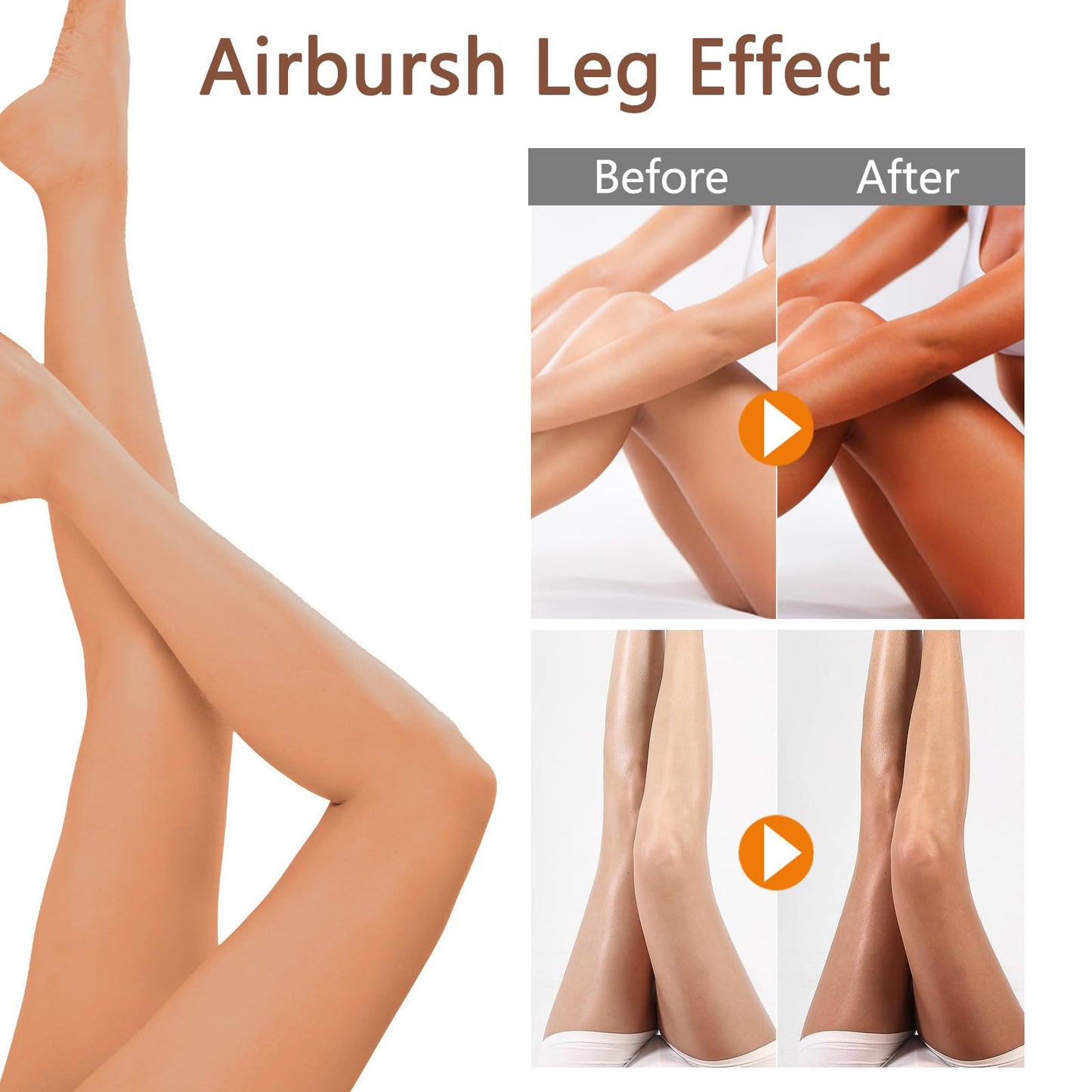 AmiCera Leg Makeup, Instant False Tan Cream, Tinted Moisturiser Body Concealer, Tattoo Cover Up Makeup, Self Tanning Lotion, Body Coverage Perfector for Vein Scar, Natural Tan Glow, Bronze 100g