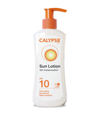 Calypso Sun Lotion SPF10, 12 hours Moisturisation, Anti Ageing, Water Resistant, 200ml