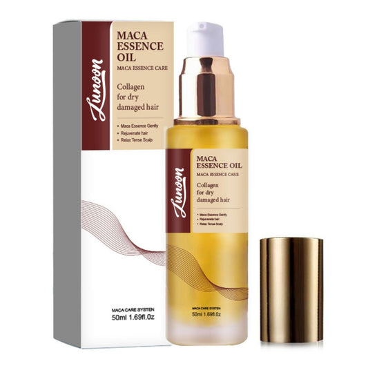 Fashion Base Hair Oil Moroccan Argan Oil for Hair & Skin - Collagens Hair Care Oil, Maca Hair Oil - Maca Essence Care Collagens For Dry Damaged Hair - Soften Smooth Hair Essence - 50ml