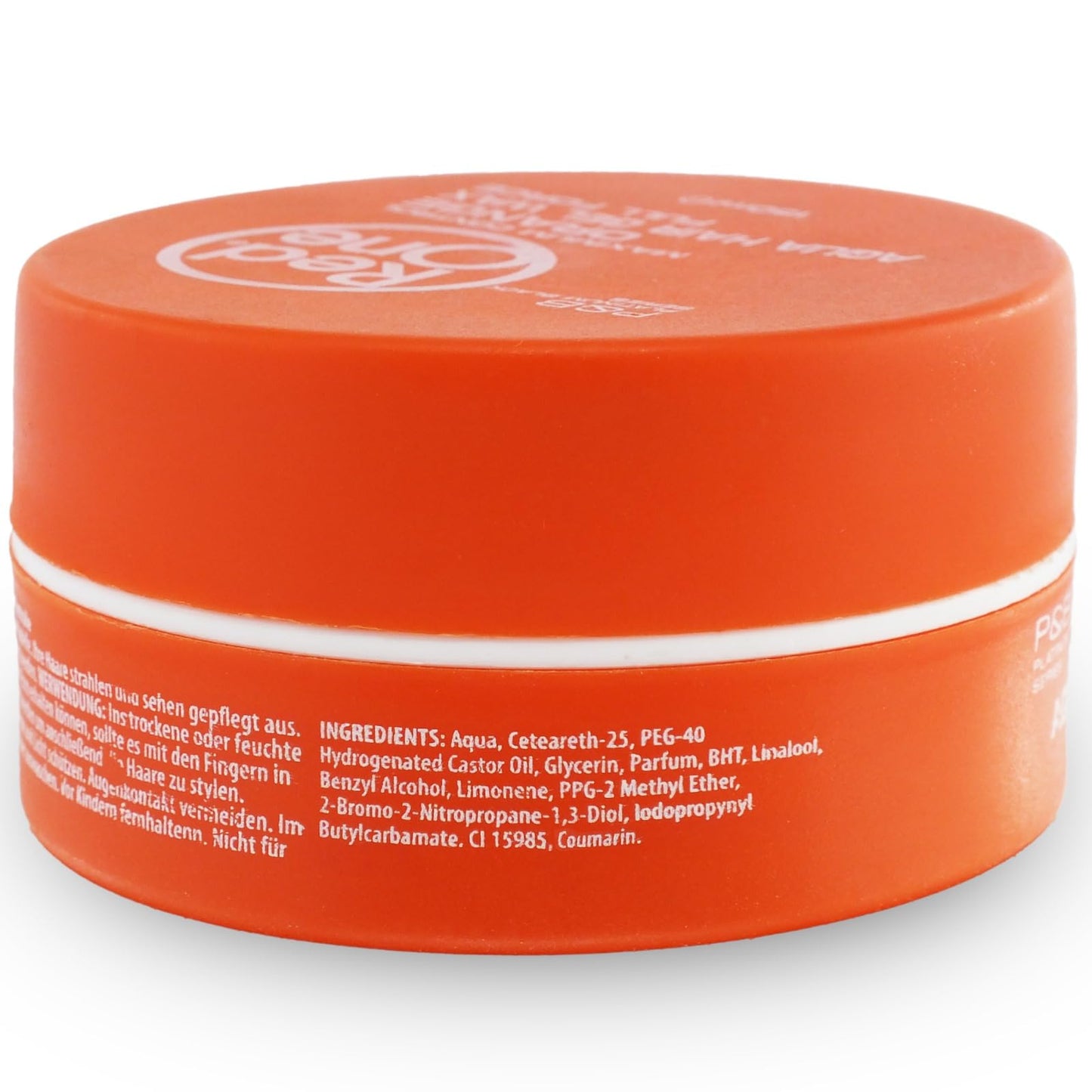 RedOne Hair Styling Aqua Wax Orange 150 ml | Edge Control | Ultra Hold | Gel Wax | Men & Women Hair Wax | Melon Scent | Maximum Control