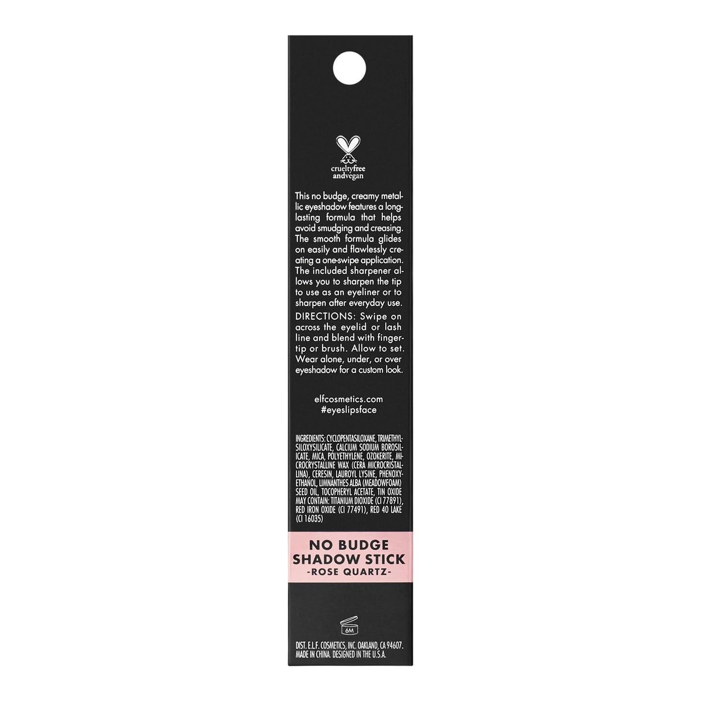 e.l.f. e.l.f No Budge Shadow Stick, Rose Quartz