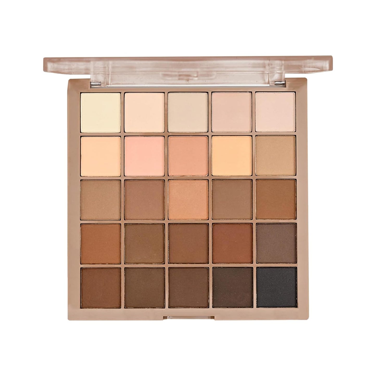 GEEWHILE Nude Eyeshadow Palette, 25 Full Matte Nude Brown Eye Shadow Pallets for Women, Highly Pigmented Brown Tones Eyeshadow Make Up Palettes Long Lasting Waterproof Taupe Pink Brown Eye Pallet