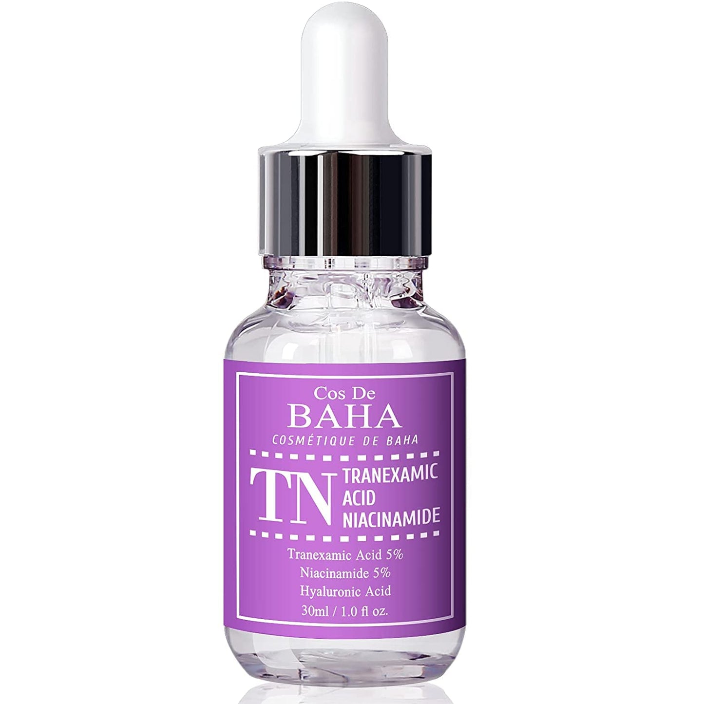Tranexamic Acid 5% Serum with Niacinamide 5% for Face/Neck - Helps to Reduce the Look of Hyper-Pigmentation, Discoloration, Dark Spots, Remover Melasma (30ml 1 fl.oz.) for Cos de baha