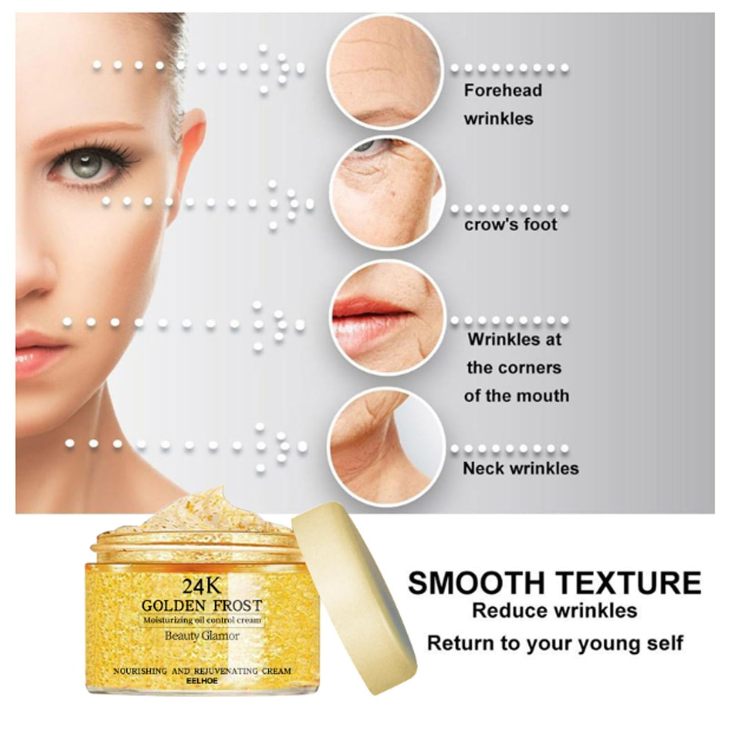 Collagen Firming Face Cream,Anti Wrinkles Face Moisturizer,Face Moisturizer Anti Aging,Deep Hydration & Lifting,Night Repair Cream for Damage Skin,Daily Moisturizer for Face,Firming Sagging skin-50g