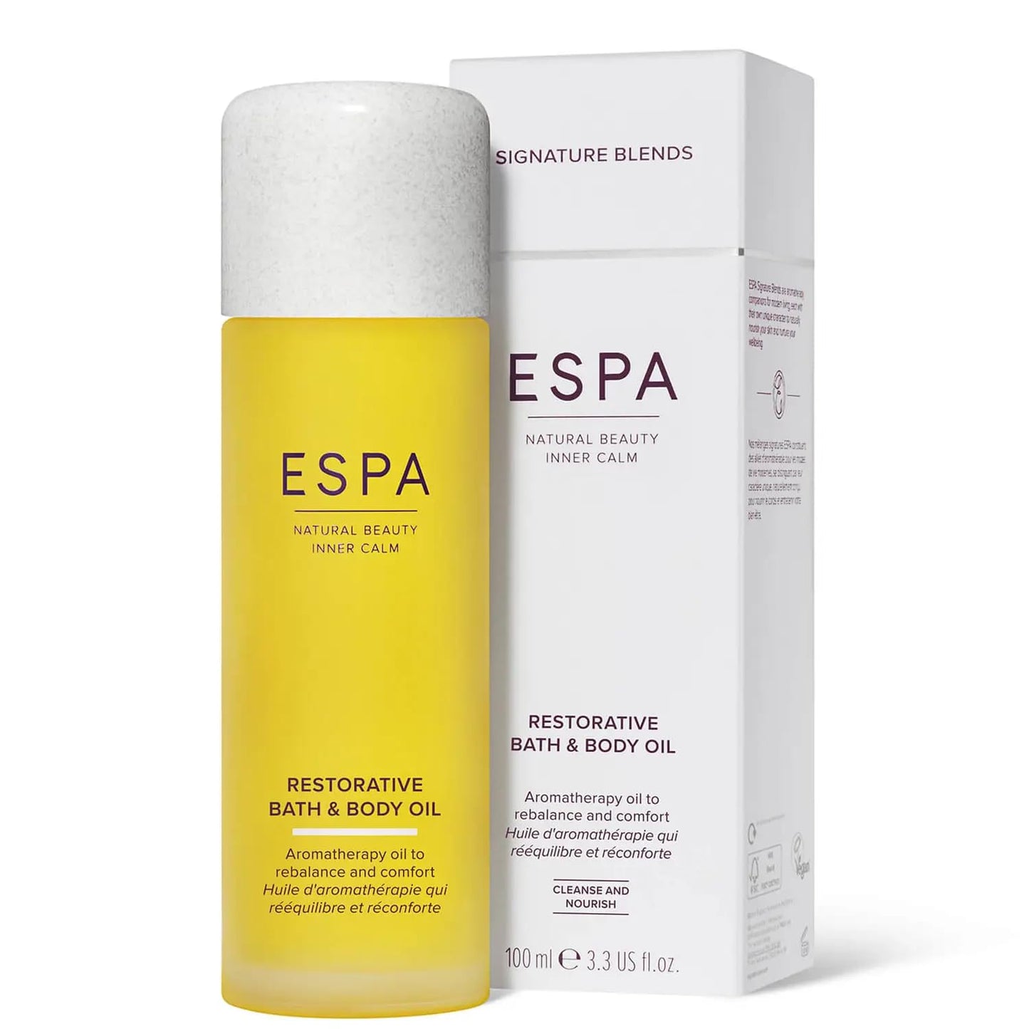 ESPA | Restorative Bath and Body Oil | 100ml | Lavender, Palmarosa & Sweet Orange