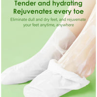 Ruojiar 4 Pairs Natural Aloe Vera Gel Foot Mask,Exfoliating Foot Peel Mask,Aloe Vera Peeling Foot Mask,Aloe Moisturizing Feet Peeling Mask,Foot Peel Mask for Hard Skin,Effective Exfoliating Feet Peeling Socks