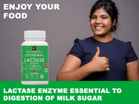 MetaSuperfoods Liposomal Lactase Enzyme 15000FCC | 120 High Strength Lactase Capsules | Enzyme Tablets | Lactose Digestion | Digestive Enzyme Food Supplement