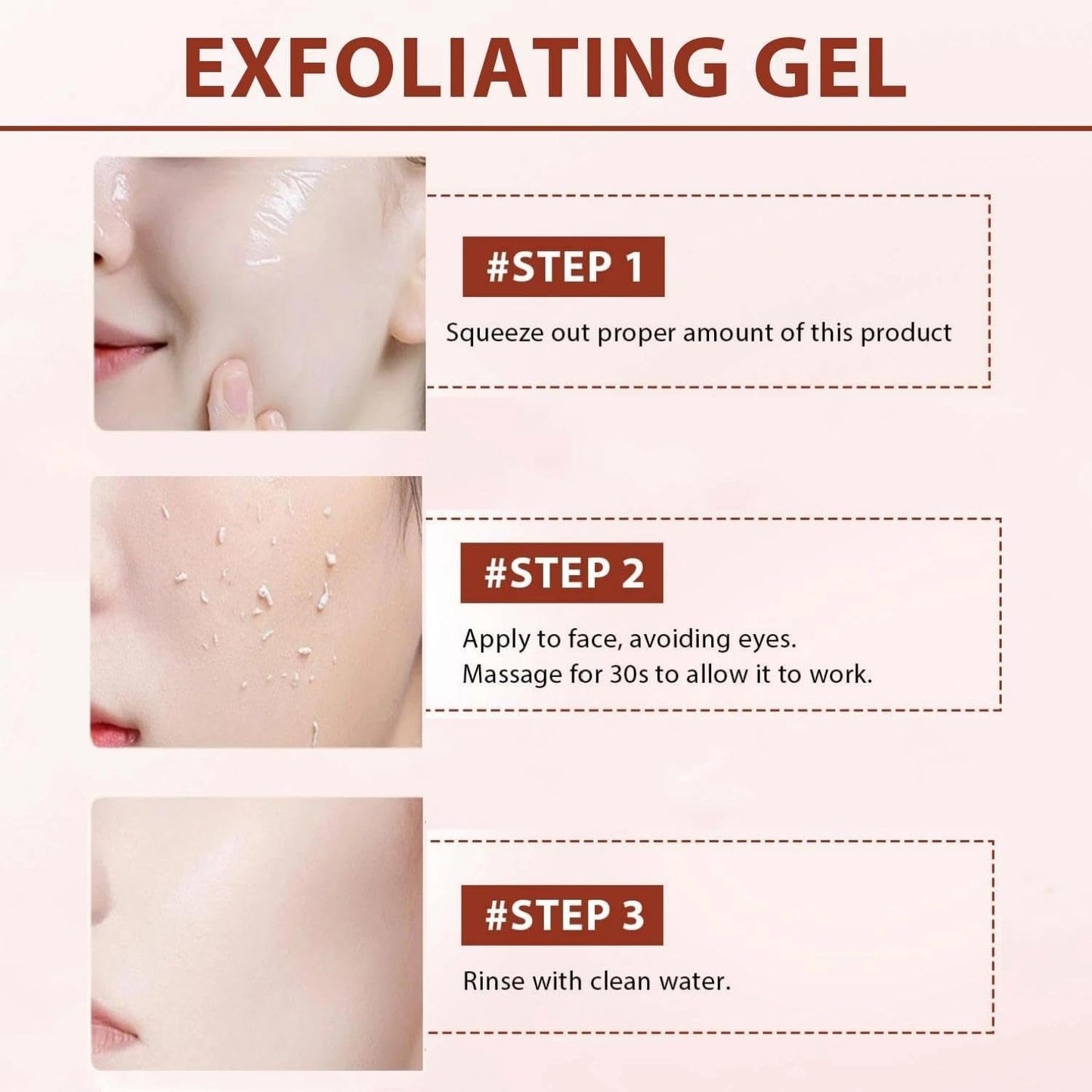 OunTechGlory Purifying Exfoliating Gel - Exfoliating Face Wash - Gentle Cleansing & Moisturizing for Soft, Purified Skin - Facial Scrub Soothe & Purify