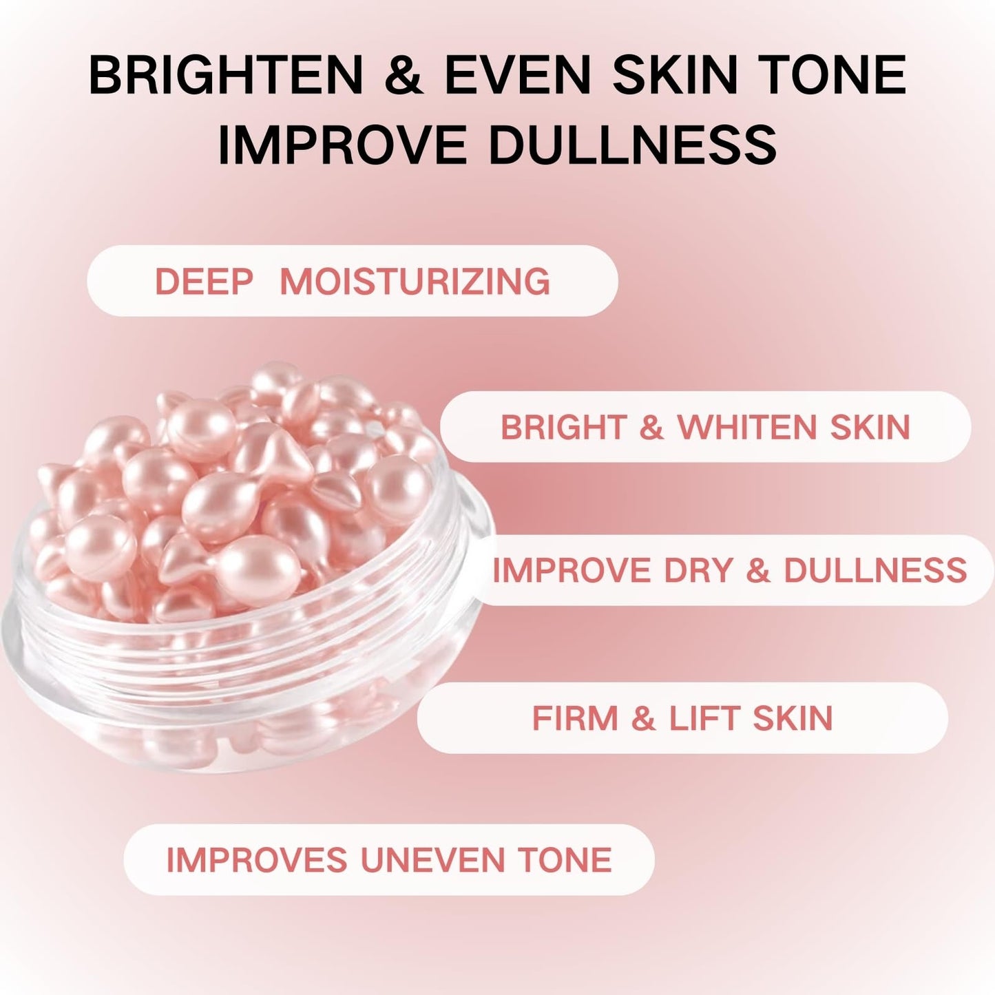Vitamin E Capsules for Face - Face Serum - Vitamin E Capsules for Skin - Hyaluronic Acid Serum Capsules - Firming Anti-Aging Hydrating Serum - Face Serum for Women - Skin Care Capsules 30PCS