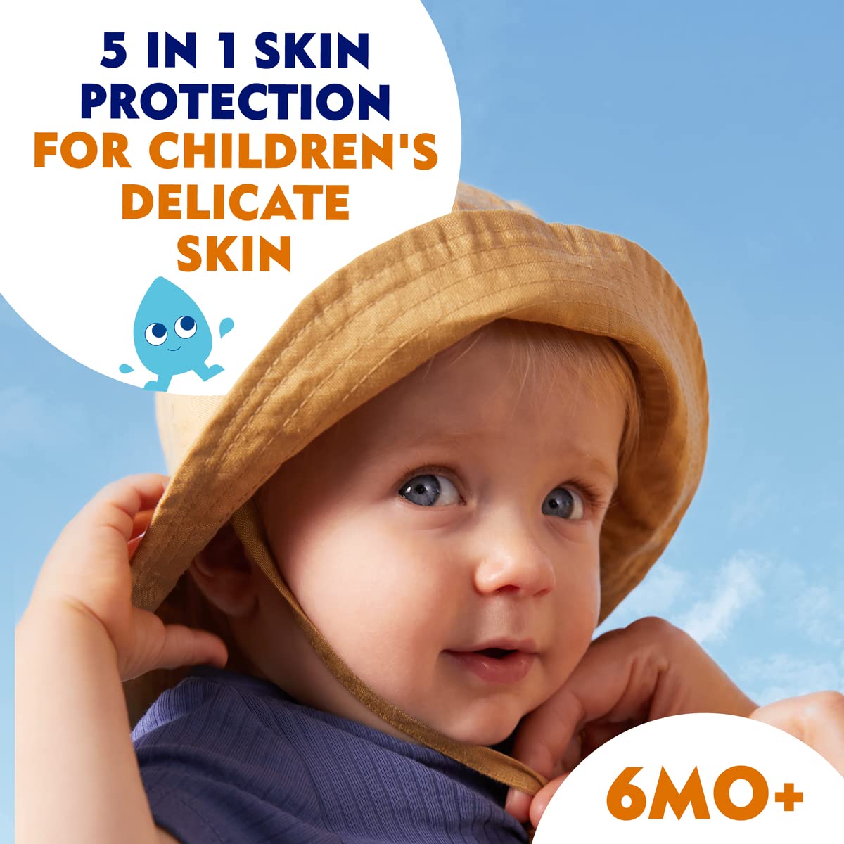 NIVEA SUN Kids Protect & Sensitive Sun Lotion (200ml) Sunscreen with SPF 50+, Kids Suncream for Sensitive Skin, Immediately Protects Against Sun Exposure