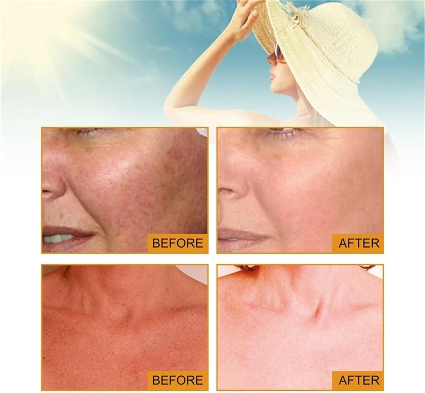 Generic Tinted Sunscreen for Face, Protector Solar SPF 50, Tinted Sunscreen, Hydrating Sun Essence Face Sunscreen, No Sticky, Waterproof, Travel Size Sunscreen, Against UVA and UVB (1pc).