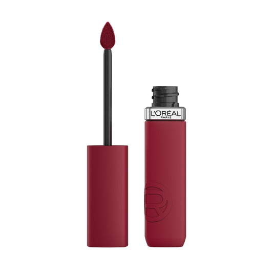L'Oreal L'Oréal Paris Liquid Lipstick, Intense Colour, Longwear Matte Formula with Hyaluronic Acid, Transfer- and Smudge-Resistant, Infallible Matte Resistance, Shade: 500 Wine Not