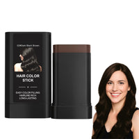 Safe and Convenient Hair Dye Comb, 2 in 1 Instant Hair Colour Stick with Built-In Comb, Portable Hair Dye Comb for Gray Hair Coverage, Fast Color Transformation in 12 Minutes (Dark Black Brown)