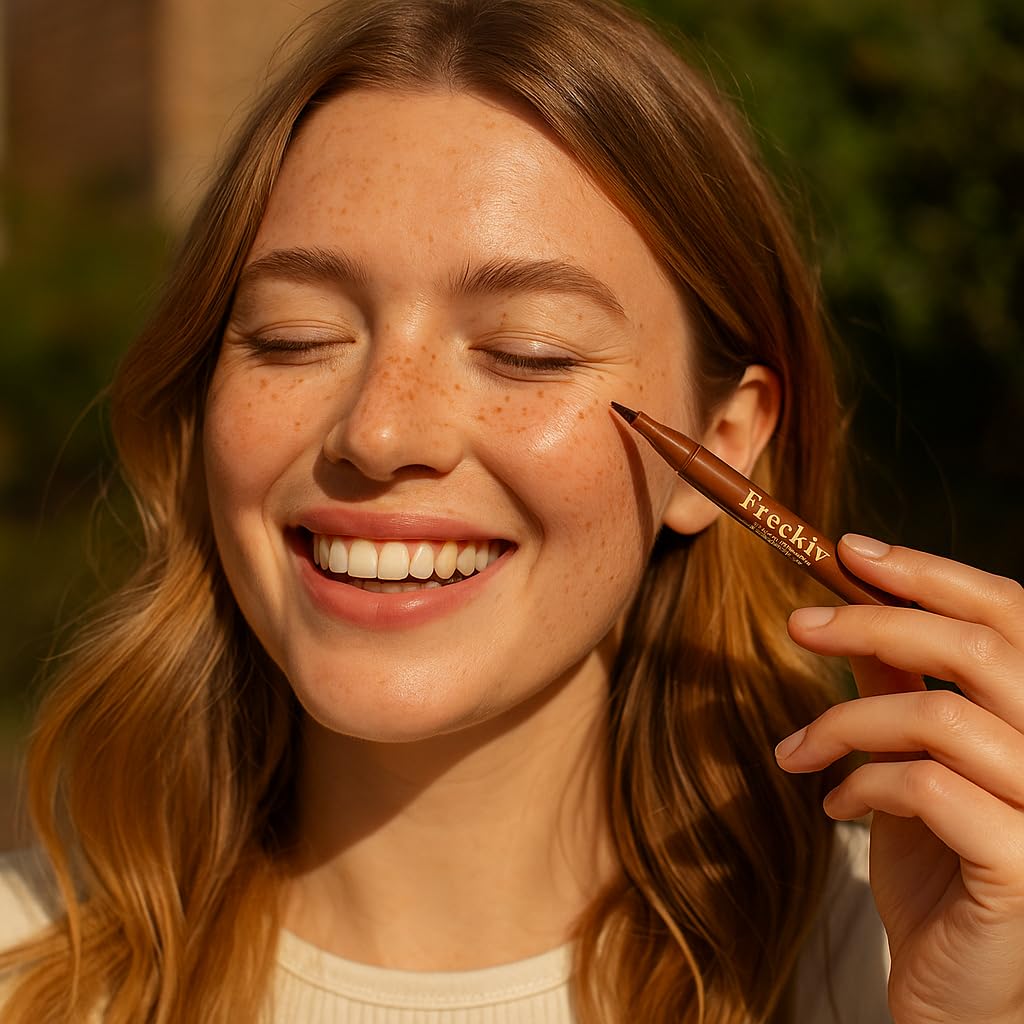 Generic Felt Tip Freckle Stamp – Effortless, Natural-Looking Freckle Tint. Quick-Drying, Waterproof, Long-Lasting Pen. Skin-Friendly Makeup for Faux Freckles(Espresso)