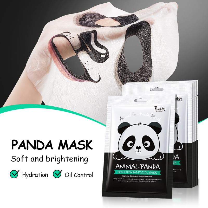 CTUBLIAUNX 7 Sheet Face Masks, Face Masks Skincare, Face Mask Set Anti Wrinkle & Anti Age, Facial Masks Reduces Dullness & Fine Lines, Moisturizing Face Mask with Animal Patterns for Women