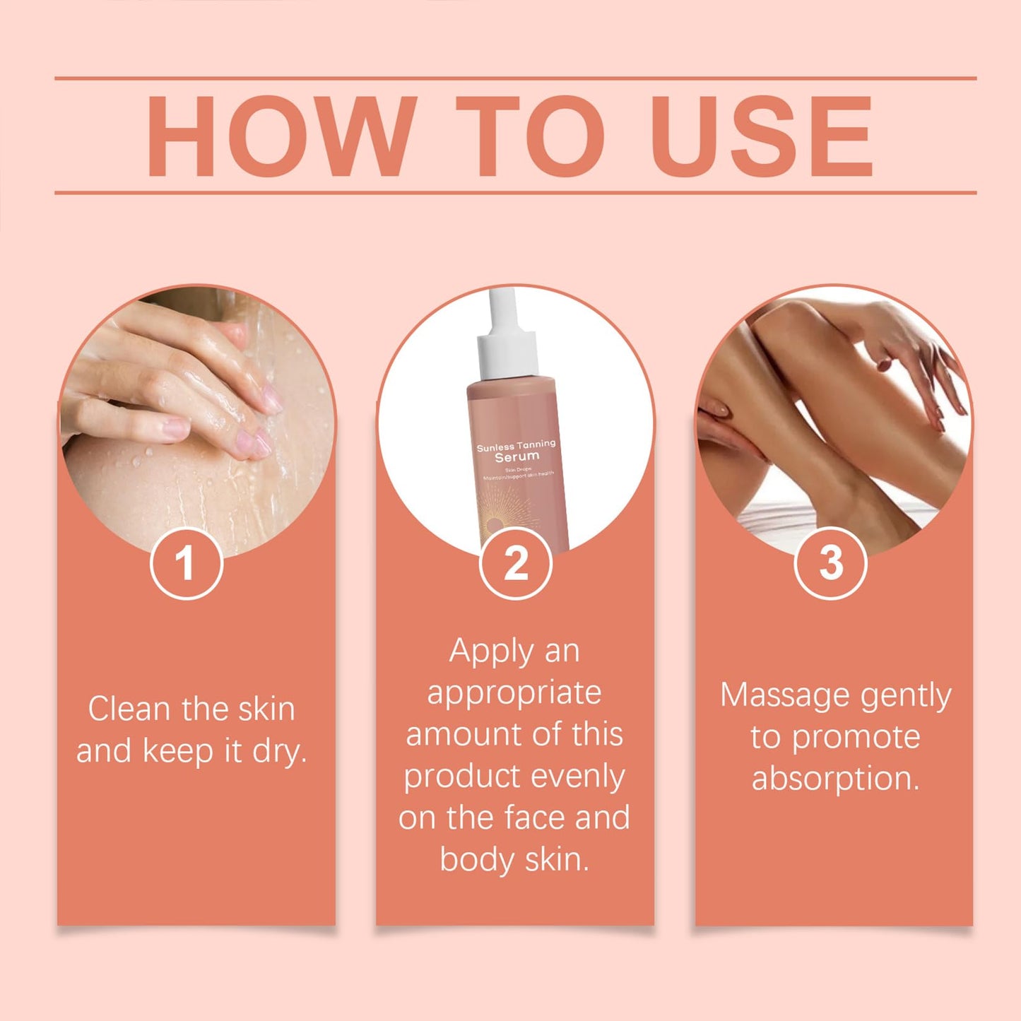 generic Self Tanning Drops for Face – Natural Sunless Glow, Gradual Tan Moisturiser, UV-Free & Safe Face Tanner for Women, Hydrating Self Tan Glow Drops