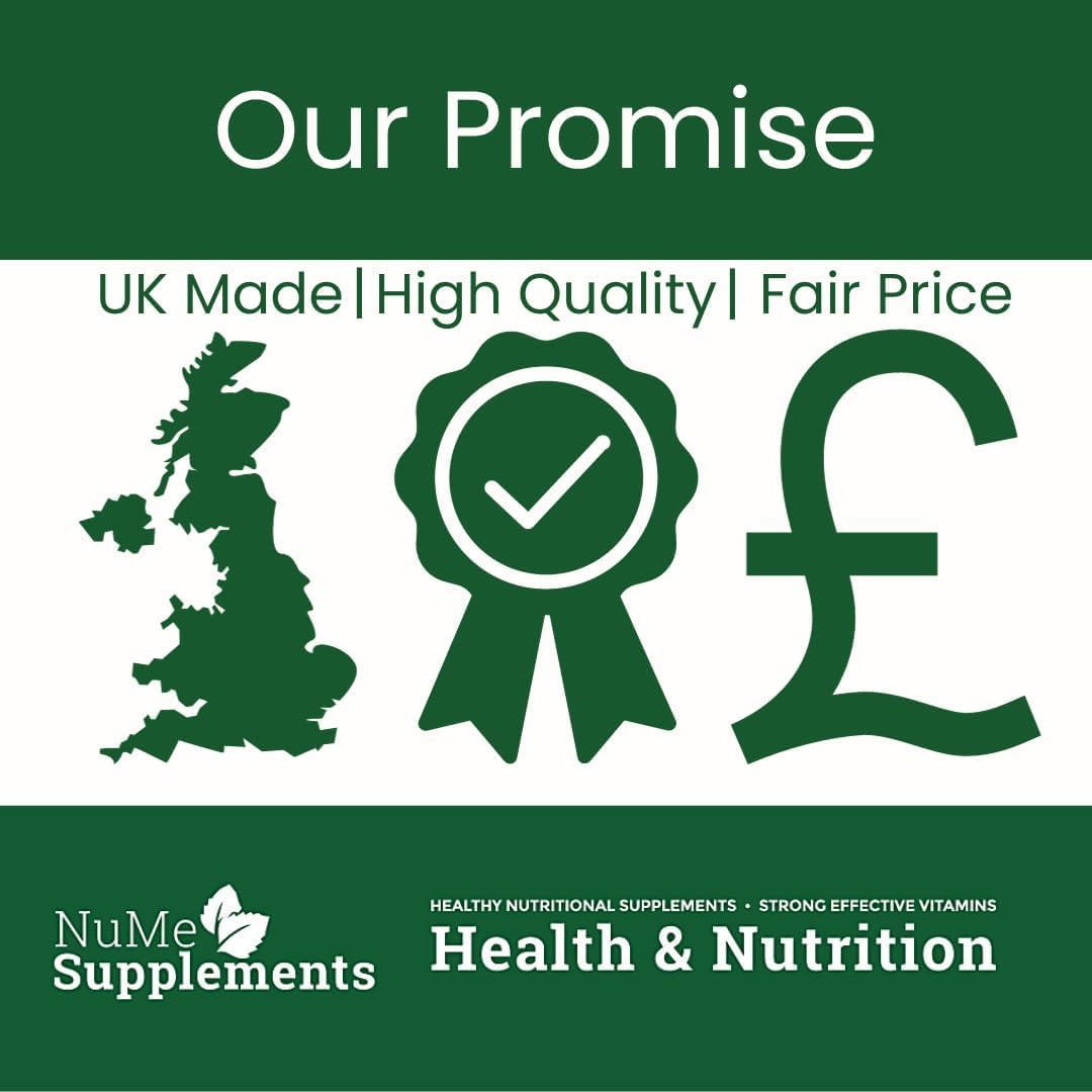 NuME Supplements Vegan Irish Sea Moss, Burdock Root and Bladderwrack Capsules - 60 Capsules - 2 Months Supply - UK Made - GMP & HACCP Approved