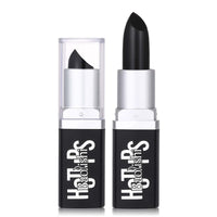 NLFOX Black Lipstick - Matte Black Lip Stick Highly Pigmented - Waterproof Halloween Makeup Smooth Lip Gloss - Vegan Long Lasting Creamy Texture Lipstick for Women Girls on Halloween