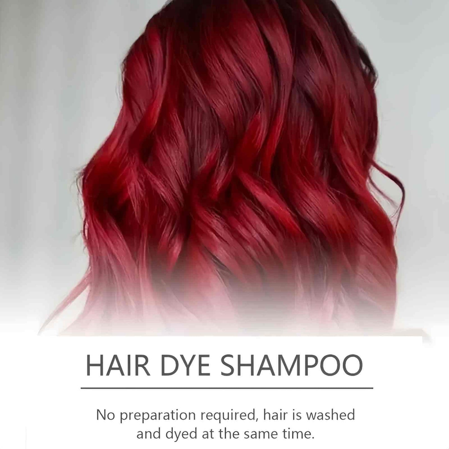 SingHao Polar Hair Dye Shampoo,Instant Herbal Coloring Shampoo,3 In 1 for Gray Hair Coverage,Hair Care Dye Shampoo,Natural Plant Hair Dye Shampoo,Semi Permanent Hair Dye,Red Brown Hair Dye,Foam Hair Dye(Red)