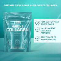 Sunna Supplements Marine Collagen Unflavoured 250g Pouch